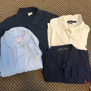 Lot of 4 XL cotton polo shirts
